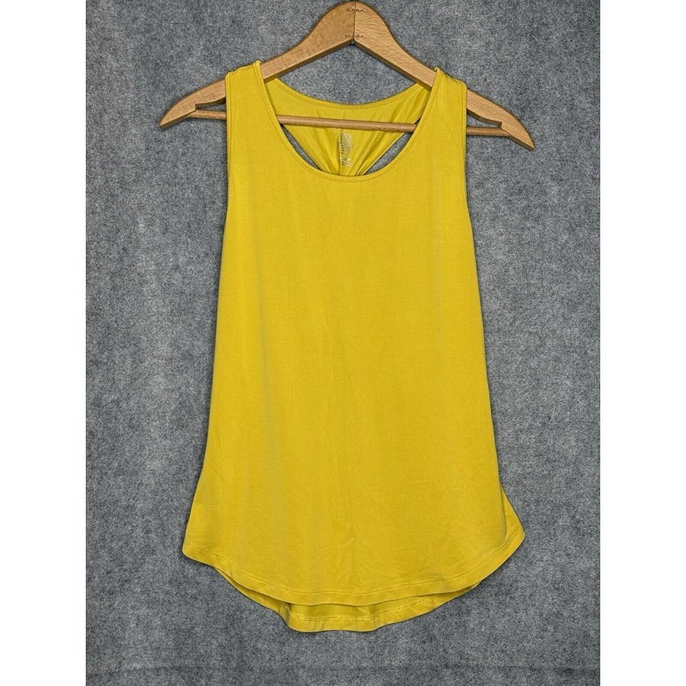 BUFF Bunny Women's Small Racerback Tank Top Yellow
